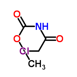 N-(2-氯乙酰)氨基甲酸甲酯结构式