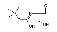 (3-(羟甲基)氧杂环丁-3-基)氨基甲酸叔丁酯结构式