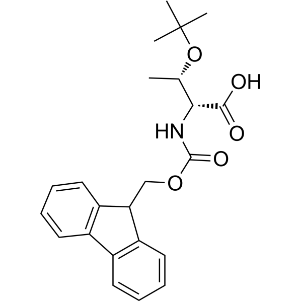 Fmoc-O-tert-butyl-D-threonine structure