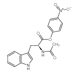 Nα-乙酰基-L-色氨酸4-硝基苯酯结构式