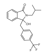 3-hydroxy-2-isobutyl-3-(4-(trifluoromethyl)benzyl)isoindolin-1-one Structure