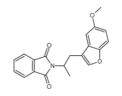 N-[1-(5-methoxybenzofuran-3-yl)-2-propyl]phthalimide结构式