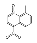 8-methyl-4-nitro-1-oxidoquinolin-1-ium Structure