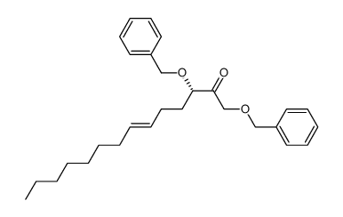 (S)-1,3-dibenzyloxytetradec-6-en-2-one Structure