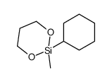 2-cyclohexyl-2-methyl-1,3,2-dioxasilinane Structure