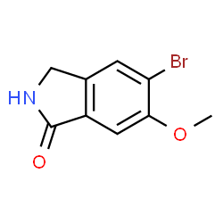 5-溴-6-甲氧基异吲哚啉-1-酮结构式