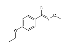 4-ethoxy-N-methoxybenzimidoyl chloride Structure