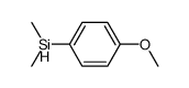 (p-methoxyphenyl)dimethylsilane结构式