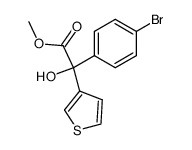 methyl α-(4-bromophenyl)-α-(3-thienyl)-α-hydroxyacetate Structure