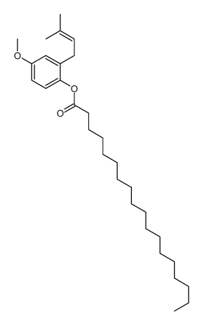 [4-methoxy-2-(3-methylbut-2-enyl)phenyl] octadecanoate结构式