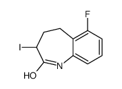 6-Fluoro-3-iodo-1,3,4,5-tetrahydro-2H-1-benzazepin-2-one结构式