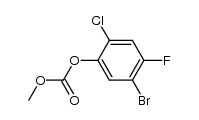 5-BROMO-2-CHLORO-4-FLUOROPHENYL METHYL CARBONATE Structure
