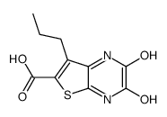 1,2,3,4-四氢-2,3-二氧代-7-丙基-噻吩并[2,3-b]吡嗪-6-羧酸结构式