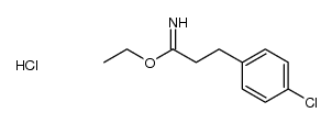 ethyl 3-(4-chlorophenyl)propionimidate hydrochloride Structure