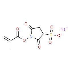 2-甲基-2-丙烯酸 2,5-二氧代-3-磺基-1-吡咯烷基酯钠盐结构式