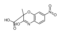 2-methyl-7-nitro-3-oxo-4H-1,4-benzoxazine-2-carboxylic acid结构式