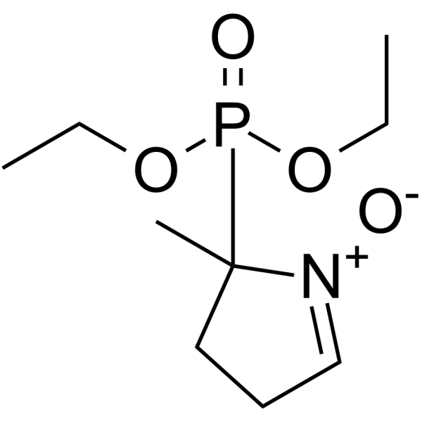 5-(二乙氧基磷酰)-5-甲基-1-吡咯啉-N-氧化物结构式