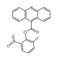 2'-methyl-6'-nitrophenyl acridine-9-carboxylate Structure