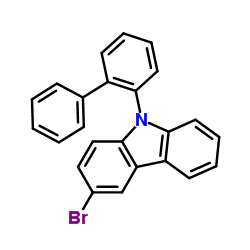 3-溴-N-(2-联苯基)咔唑结构式