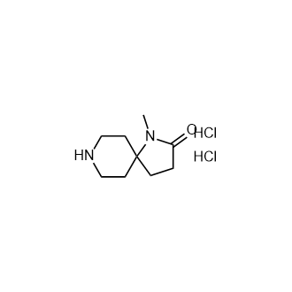 1-Methyl-1,8-diazaspiro[4.5]Decan-2-one dihydrochloride Structure