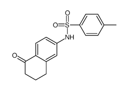 4-Methyl-N-(5-oxo-5,6,7,8-tetrahydronaphthalen-2-yl)benzenesulfonamide结构式