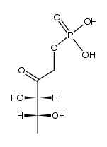 5-deoxy-D-threo-pent-2-ulose 1-phosphate Structure