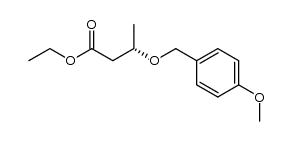 (S)-ethyl 3-((4-methoxybenzyl)oxy)butanoate结构式