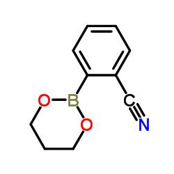 2-氰基苯硼酸 1,3-丙二醇酯结构式