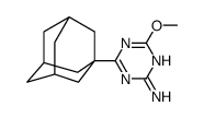 4-(1-金刚烷基)-6-甲氧基-1,3,5-三嗪-2-胺结构式