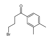 4-溴-1-(3,4-二甲基苯基)丁烷-1-酮结构式