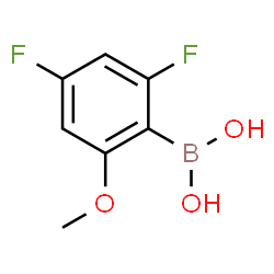 2,4-二氟-6-甲氧基苯硼酸结构式