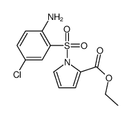ethyl 1-(2-amino-5-chlorophenyl)sulfonylpyrrole-2-carboxylate结构式