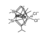(Me2Si)2(2,4-i-Pr2-C5H)(C5H3)ZrCl2结构式