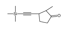 (2S,3R)-2-methyl-3-(2-trimethylsilylethynyl)cyclopentan-1-one Structure