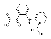 2-[N-(2-carboxyphenyl)amino]phenylpyruvic acid结构式