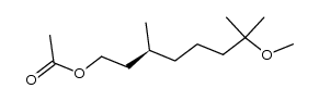 (S)-7-methoxy-3,7-dimethyloctyl acetate结构式