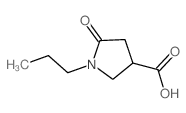 5-氧代-1-丙基吡咯烷-3-羧酸结构式