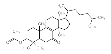 [4,4,10,13,14-pentamethyl-17-(6-methylheptan-2-yl)-7-oxo-1,2,3,5,6,11,12,15,16,17-decahydrocyclopenta[a]phenanthren-3-yl] acetate结构式