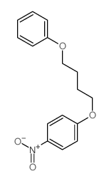 Benzene,1-nitro-4-(4-phenoxybutoxy)- Structure