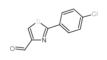 2-(4-氯苯基)-1,3-噻唑-4-甲醛结构式