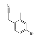 2-(4-bromo-2-methylphenyl)acetonitrile Structure