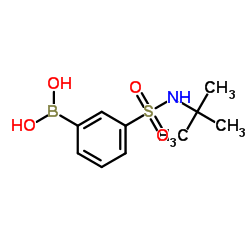 3-(叔丁基磺酰氨基)苯硼酸结构式
