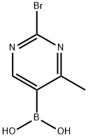 2-Bromo-4-methylpyrimidine-5-boronic acid Structure
