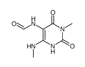 5-formylamino-6-methylamino-3-methyluracil Structure