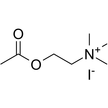 2-Acetoxy-N,N,N-trimethylethanaminium iodide Structure