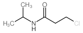 3-氯-n-异丙基丙酰胺结构式