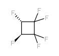 trans-1,1,2,2,3,4-hexafluorocyclobutane Structure