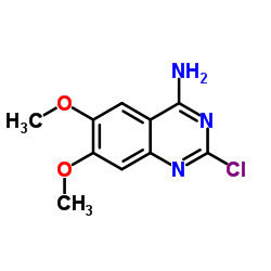 4-氨基-2-氯-6, 7-二氧基喹唑啉结构式