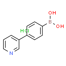 4-(3-吡啶基)苯硼酸盐酸盐	(含不同量的酸酐)结构式