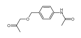 N-[4-(2-oxopropoxymethyl)phenyl]acetamide Structure
